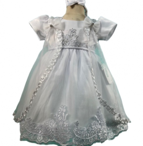 GIRLS CHRISTENING DRESS (0232378) WHITE